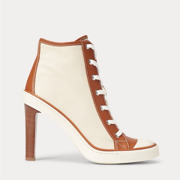 Ralph Lauren Collection Raelyn Canvas Sneaker Pump